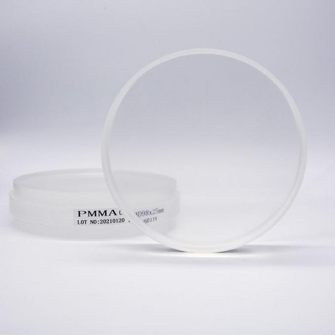 Material claro dental aberto do implante do disco de PMMA para o laboratório dental