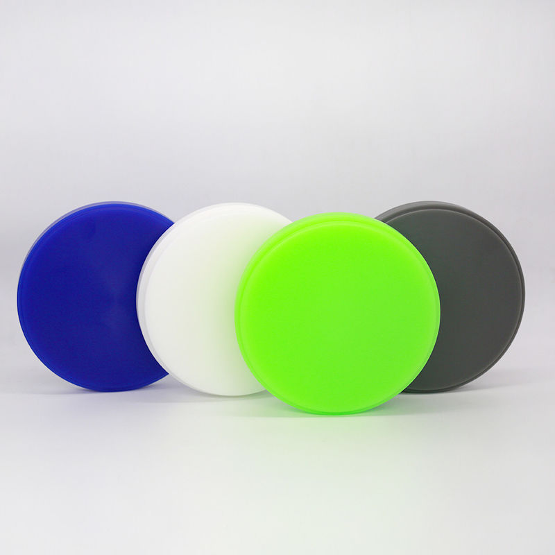 Bloco de disco de cera dental azul-verde branco-cinzento para copings e coroas precisas e estáveis