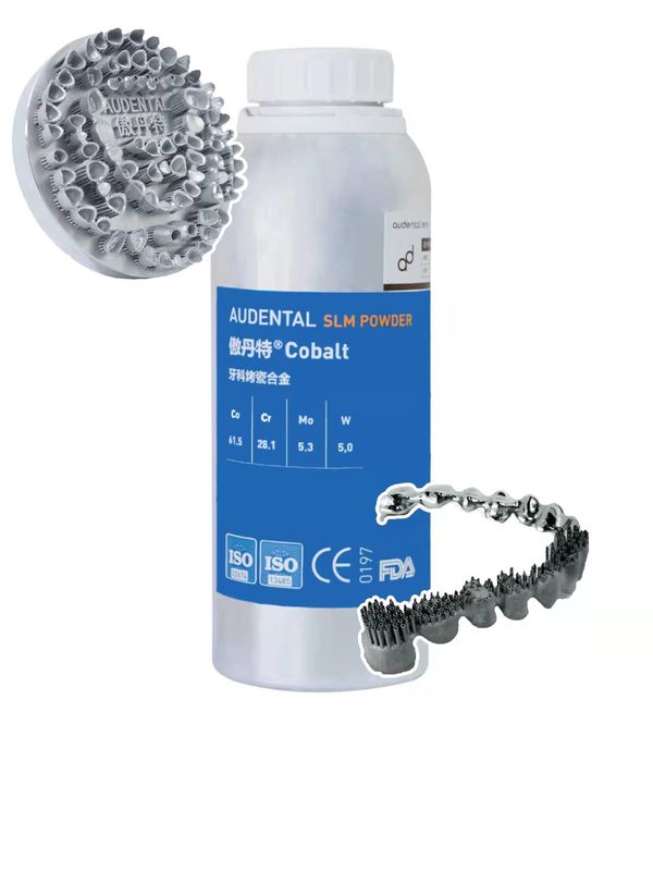 Dental Selective Laser Melting Impressão 3D Cobalt SLM Fornecedor de pó com duas peças abutments