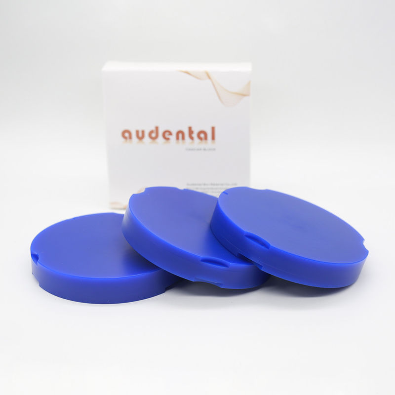 Bloco de disco de cera dental azul-verde branco-cinzento para copings e coroas precisas e estáveis