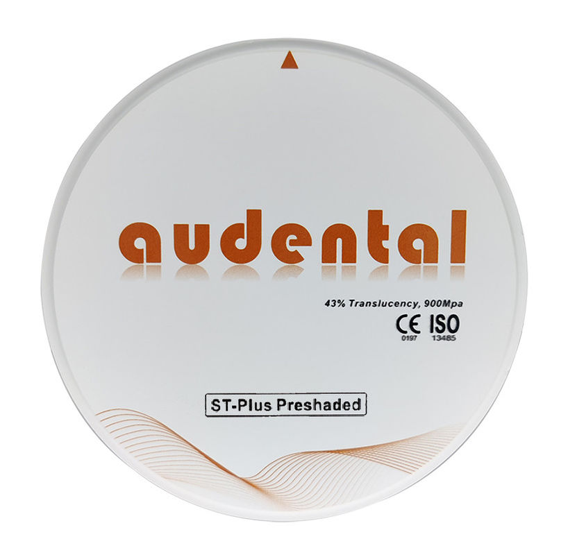 Translúcido Vita 16 ST-Plus Zirconia Bloco Disc Redondo com 46% Translúcido e 900Mpa Resistência