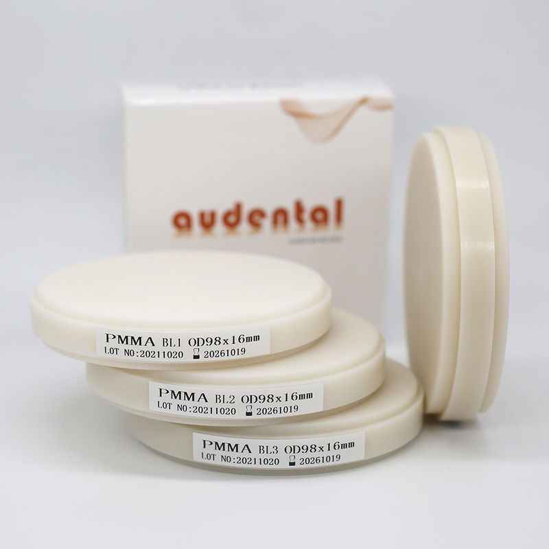 Multicamadas PMMA Resina Puck Goma Dentária Base Dental Blocos de Veia Tecido Rosa Materiais de laboratório CADCAM