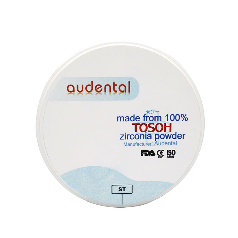 Material dentário de disco de zircônia TOSOH Powder Lab 100% compatível