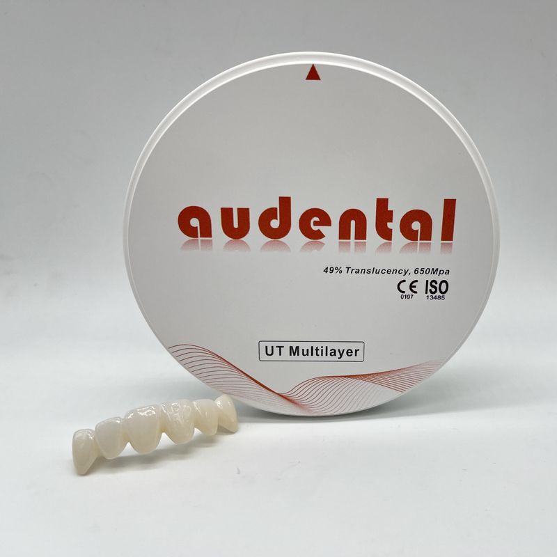Bloco de Zircônia Dentária Multicamadas UT/DUT Alta Translucidez e Resistência para Estética Ótima