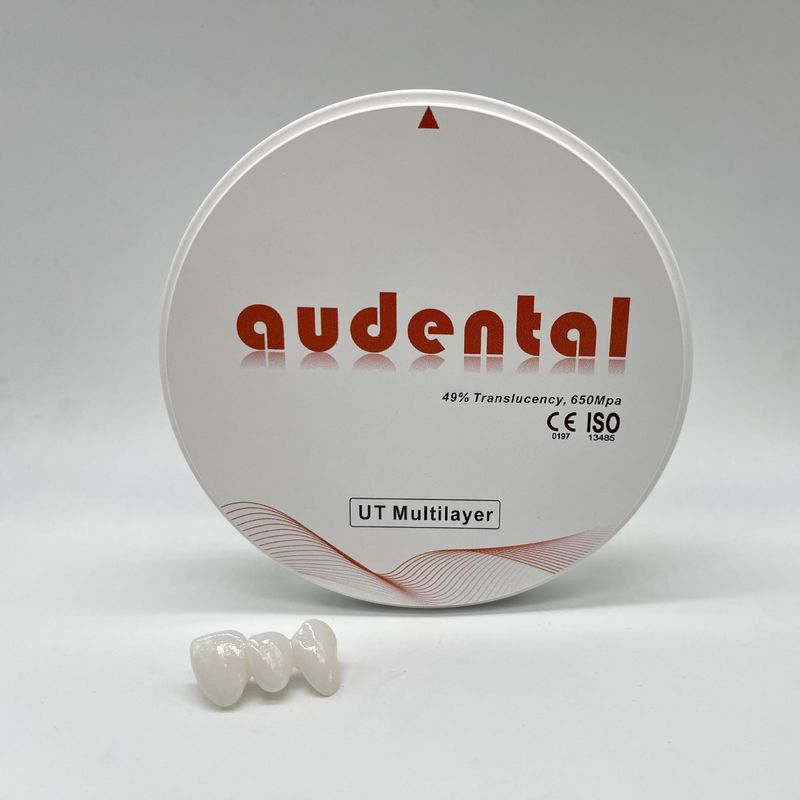 Bloco de Zircônia Dentária Multicamadas UT/DUT Alta Translucidez e Resistência para Estética Ótima