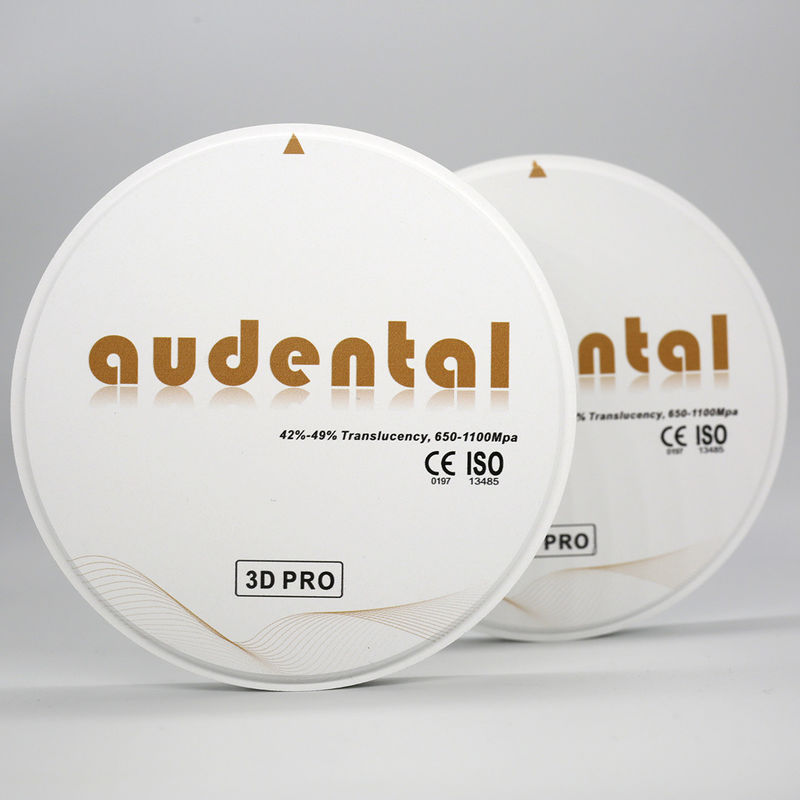 650-1100Mpa Dental Zirconia Block Vita16 Bleach4 Color OEM/ODM Disponível