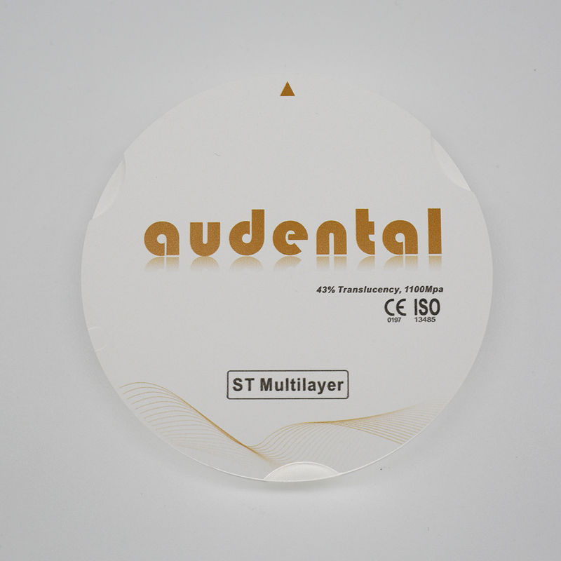 Força ST-Plus Bloco de zircônio multicamadas para restauração dentária Vita 16 Cor Forma de disco redondo