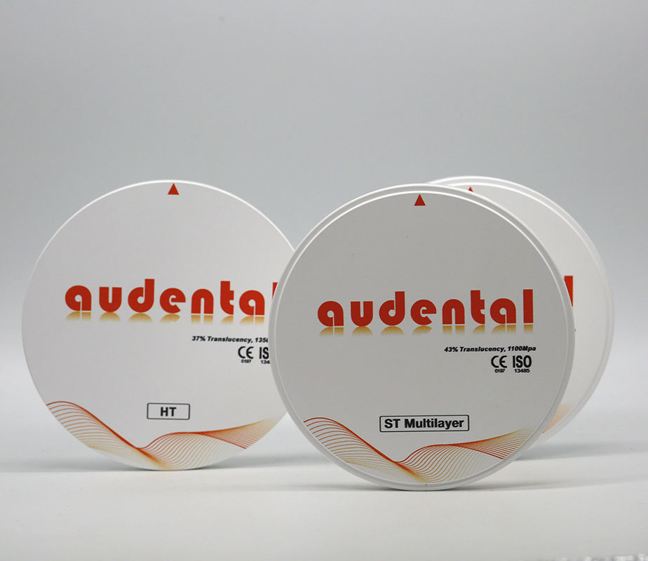 46% Translúcido ST-Plus Multicamadas Zircônio Redondo Disco Bloco Liso Vita 16 Sombra para Restaurações Dentárias