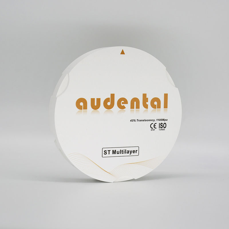 Laboratório Dentário 16 Coloração Processamento Rápido ST Multicamadas Zirconia Restauração em branco