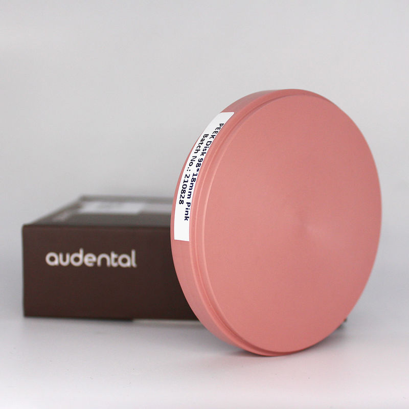 Bloco dental PEEK em tons de amarelo natural rosa branco 2S 3S para um desempenho ideal