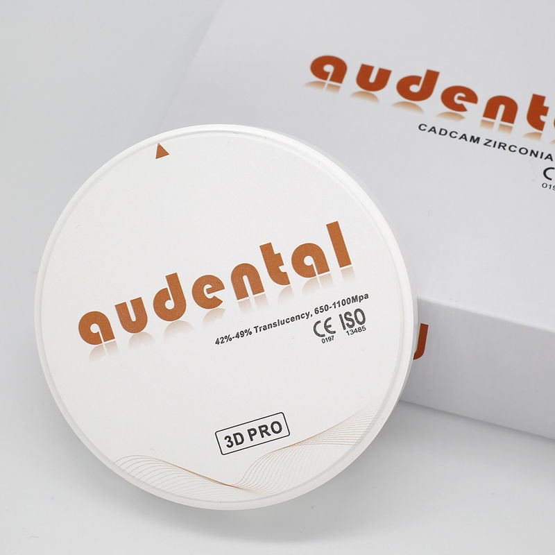 98/95/92mm Estética Dentária Zirconia Blocos 20 Cores OEM ODM 3D Pro Multicamada 49%R Translucidez