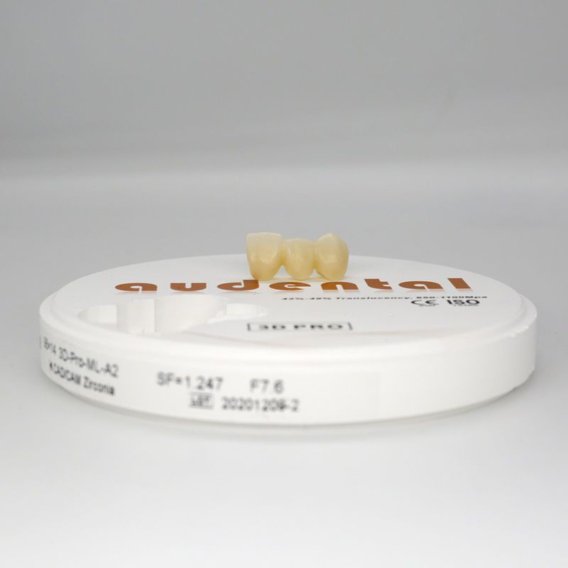 3D Pro Consumíveis Máquinas Material Dental Zirconia Disc Bloque com Vantagem Multicamadas
