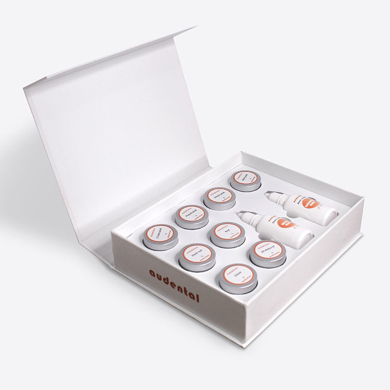 Conjunto de pasta de esmaltes para contorno completo Equipamento de laboratório dentário de zircão para efeitos estéticos elevados