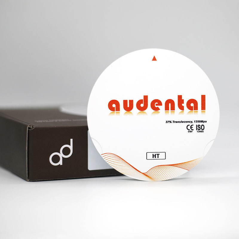 Materiais dentários OEM ODM HT Bloco de moagem de zircônio branco Alta resistência 1350MPa para aplicações dentárias