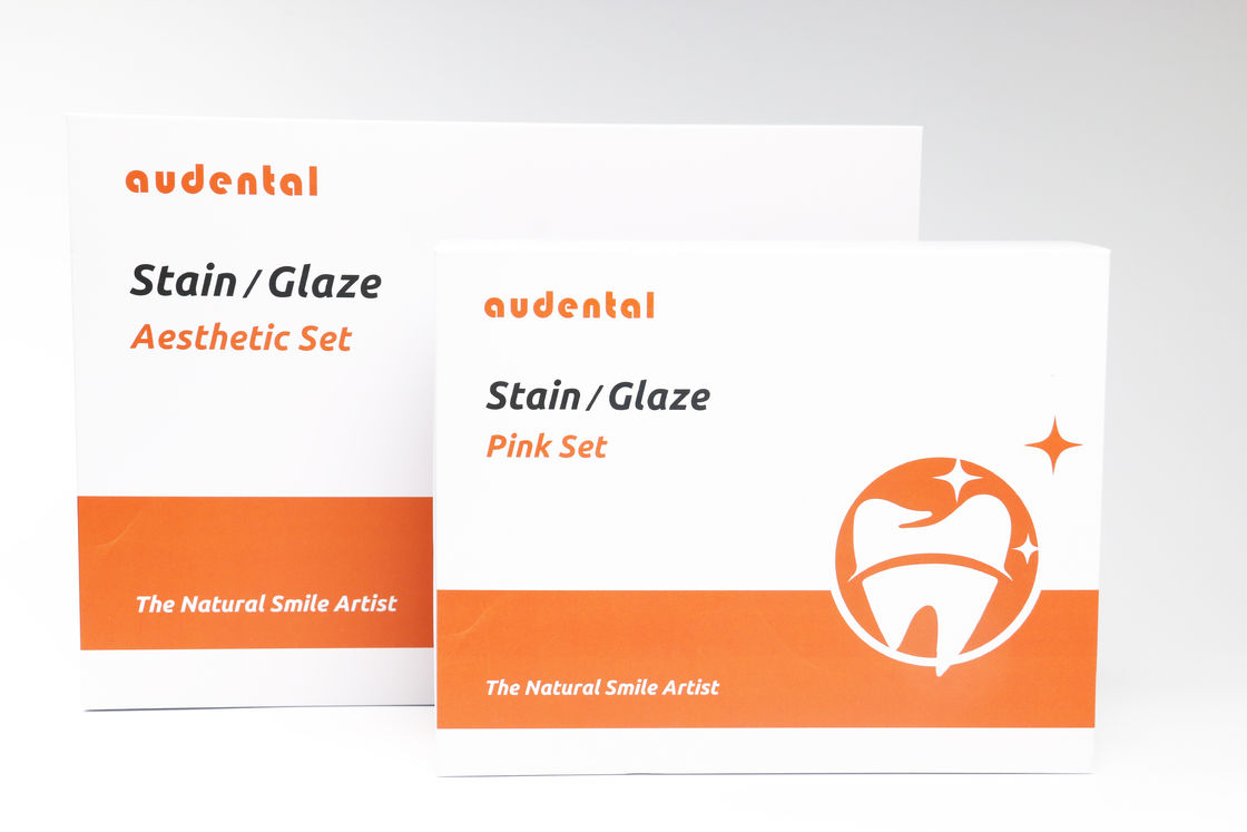 Conjunto de pasta de esmaltes para equipamentos de laboratório dentário alcançar o efeito ideal em uma coloração