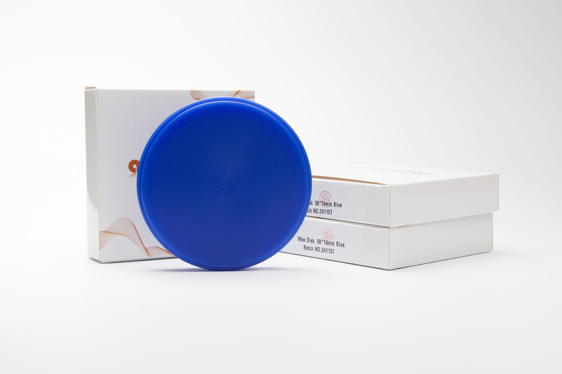Bloco de disco de cera dental de alta precisão para fresadoras em azul, verde, branco ou cinza