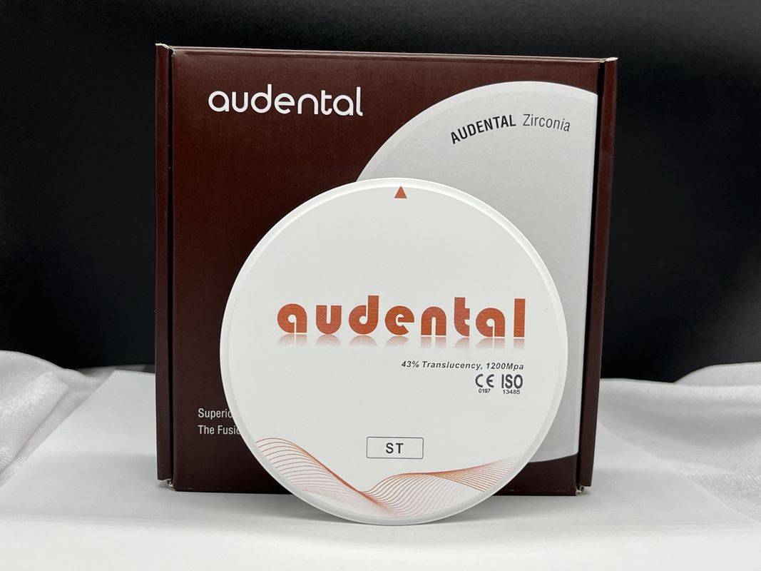 High Strength ST White Zirconia Block 41-43% Translucent For Dental Restorations