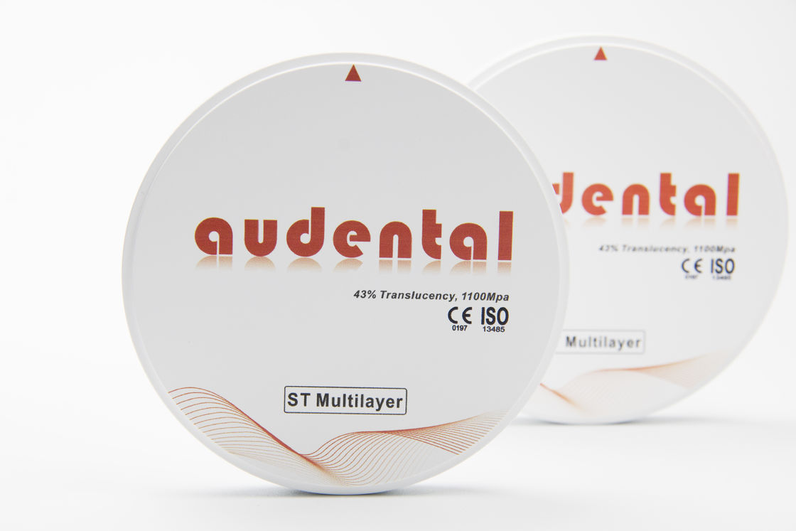 Laboratório Dentário Processamento Rápido ST Multicamada Zirconia em branco Não é necessária coloração para restauração