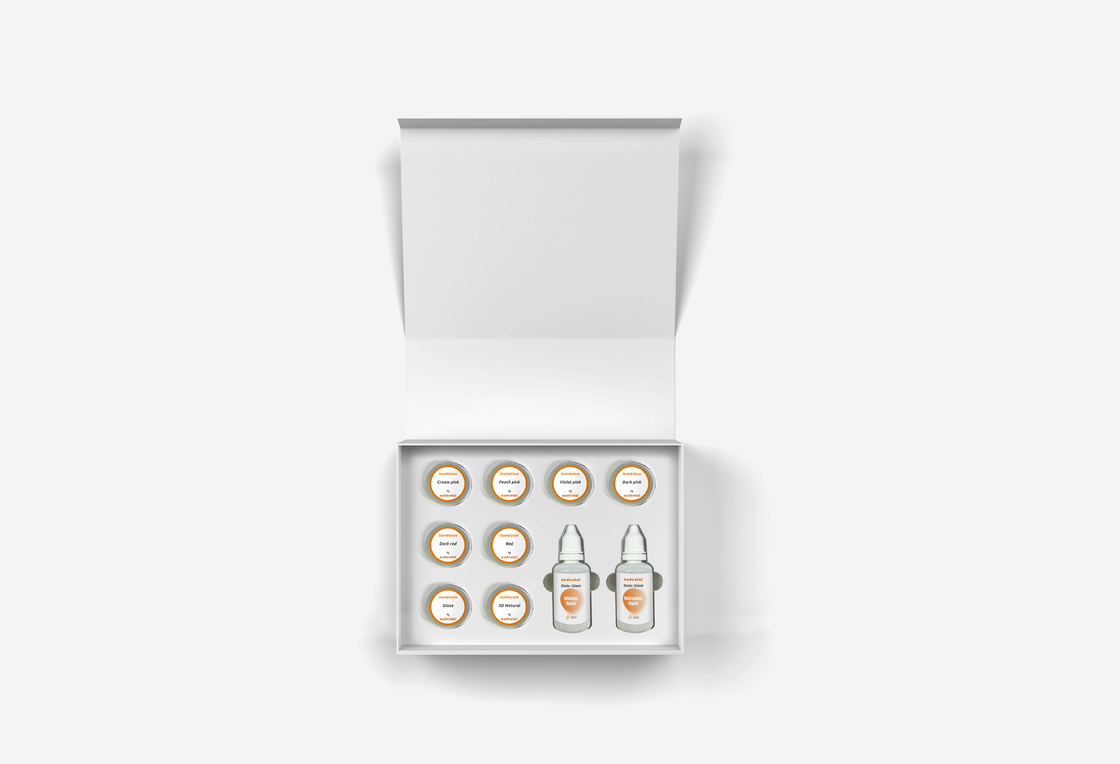 Pasta para Manchar e Glaze de Laboratório Odontológico 25ml Líquido 4g Material para Manchar e Glaze 3D