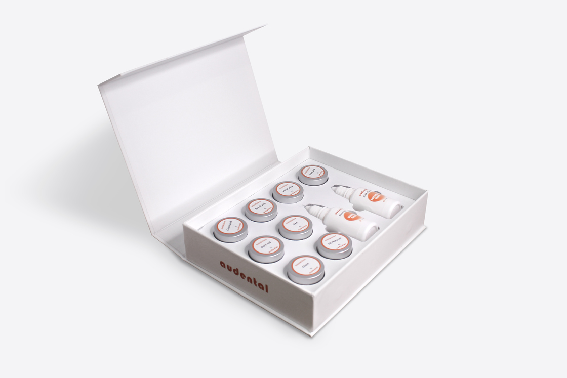 Pasta para Manchar e Glaze de Laboratório Odontológico 25ml Líquido 4g Material para Manchar e Glaze 3D