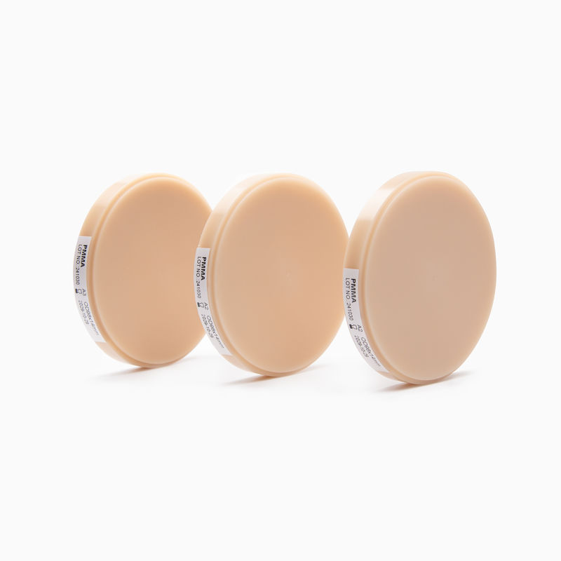 Bloco de PMMA Dental Rosa A2 Oferecendo Desempenho de Fresagem e Estética Gengival Natural para Várias Aplicações de Laboratório Odontológico