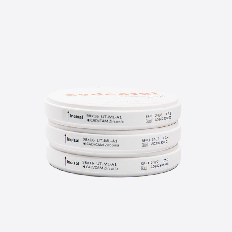 Bloco de zircônio multicamadas de engenharia de precisão com resistência equilibrada e estética natural para aplicações dentárias