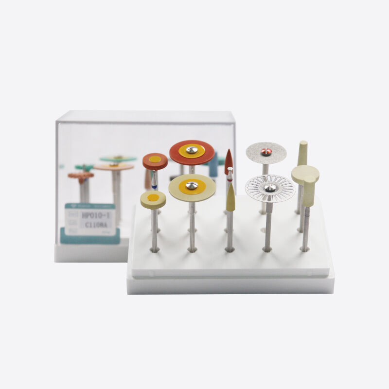 Broca profissional de polimento de zircônia, ferramenta odontológica de diamante para polimento de zircônia, pmma, cera com certificação CE e cinco