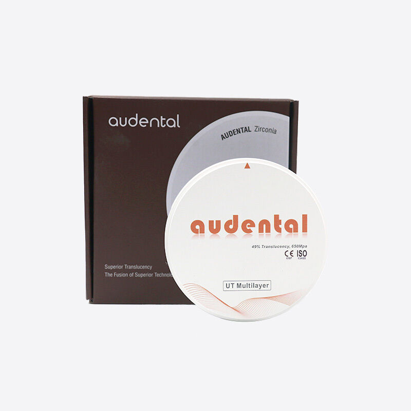 Bloco de zircônio de várias camadas com alta resistência flexural e translucidez para restaurações dentárias de aparência natural