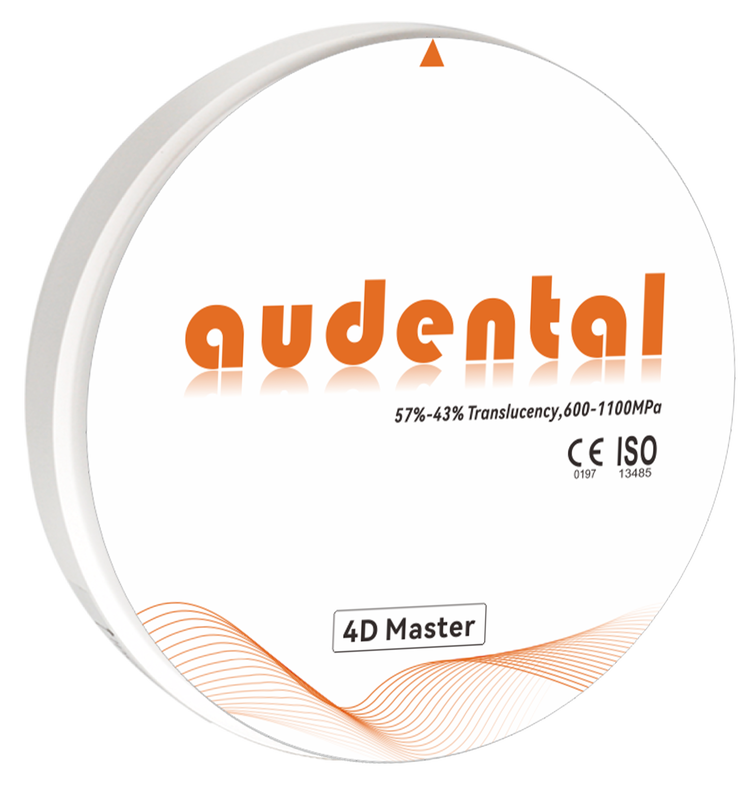 Bloco de zircônio dental que oferece estética natural multicamadas e alta densidade após a sinterização para restaurações dentárias estéticas