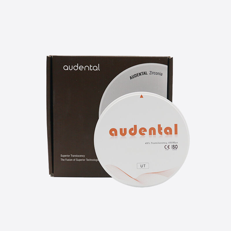 Bloco de zircônio dentário compatível com vários sistemas de fresagem CAD CAM fornecendo coloração fácil e uniforme com certificado