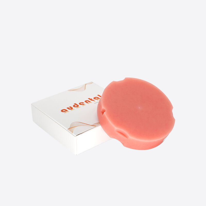 Dental Pmma Bloco Rosa A2 Base de Dentadura Tinta de goma para coroas temporárias Pontes de Dentadura Completa Estruturas de moagem Tamanho 98mm 95mm