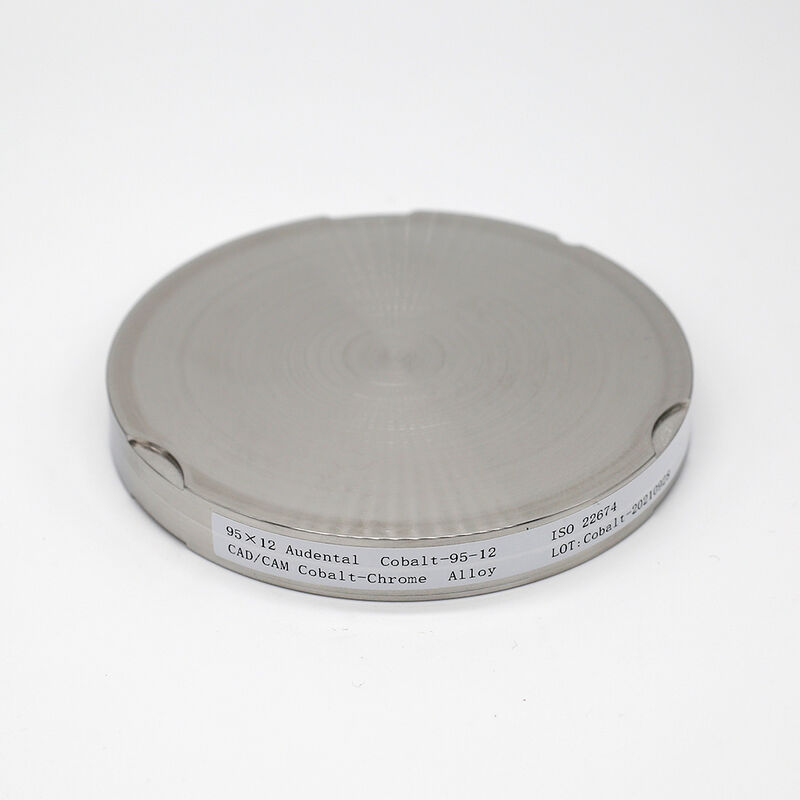 Liga de disco de Cobalto Cromo durável para fresagem dentária, proporcionando alta resistência à tração, resistência à corrosão e desempenho
