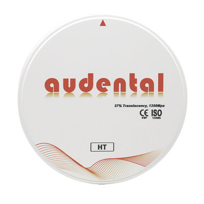 Bloco de zircônia dental translúcido alto coping branco em branco FDA