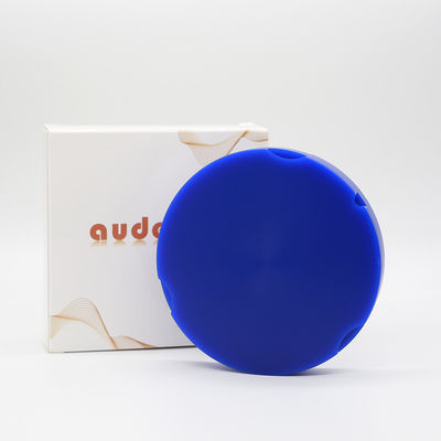 Disco de cera de 95 mm azul CAD CAM bloco redondo dental com fundição escalonada