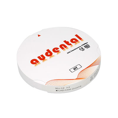 CAD CAM Dental Round Zirconia Bloco Branco Alta translucidez 37%