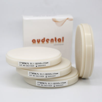 Multicamadas PMMA Resina Puck Goma Dentária Base Dental Blocos de Veia Tecido Rosa Materiais de laboratório CADCAM