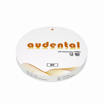 Material de laboratório branco altamente translúcido de zircônia dental CAD CAM em branco