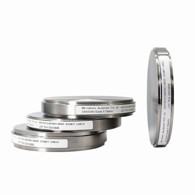 Audental Gr5 Dentário Médico Titânio Disco Sistema Aberto 10/12/14/16/18/20/22/25mm Altura