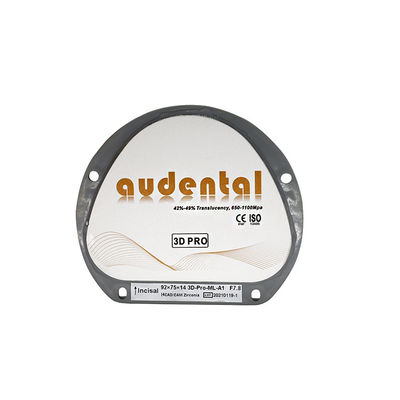 da placa dental do bloco da zircônia de 3D ML material dental branco Multilayer do laboratório