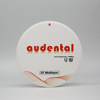 Resistência Natural Sem costura Boa translucidez ST Bloco de zircônio multicamadas para restauração dentária