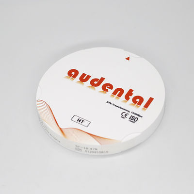 Resistência 1350MPa Translúcidos HT Blocos de Zircônio Branco OEM/ODM Disponíveis em embalagem de cartão