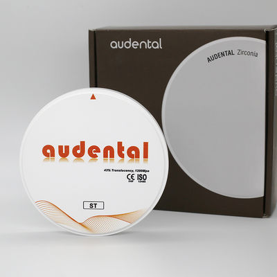 41-43% Translúcido Dental ST Branco Zircônio Bloco 16 Liquidos de Coloração Incluídos na embalagem de cartão