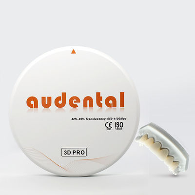 Bloco de zircônio dentário de alta translucidez 92/95/98mm Dental Lab 3D Pro Multilayer