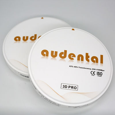 Preço de Fábrica Audental Bloco de Zircônia para Laboratório Odontológico 98mm 3D Pro Consumíveis Odontológicos Disco de Zircônio de Alta Qualidade