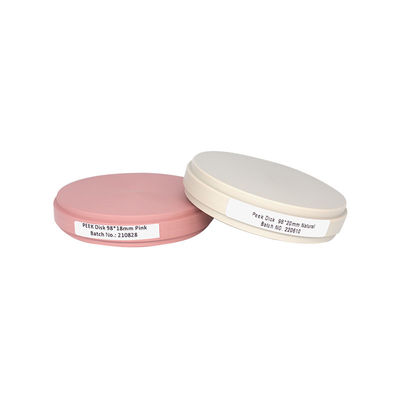 Tecnopolímero Dental Peek Blank 10/12/14/16/18/20/22/25mm Altura para a estrutura dentária