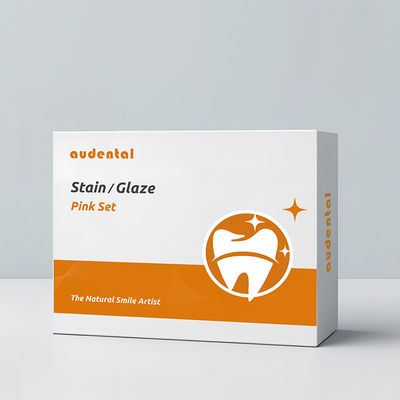 Dental Zirconia Mancha e Esmaltes para Cerâmica Porcelana Bloco de Coloração Audental Estética Conjunto Rosa