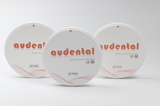 Bloco de zirconia dentária estética excepcional para sistema CAD CAM e dentes de aparência natural