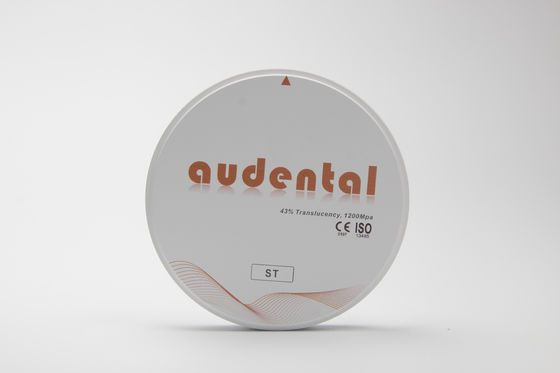 Audental ST Blocos de zircônio para restaurações dentárias de arco completo Disco branco em branco Moagem de material de laboratório CAD/CAM D forma 95mm