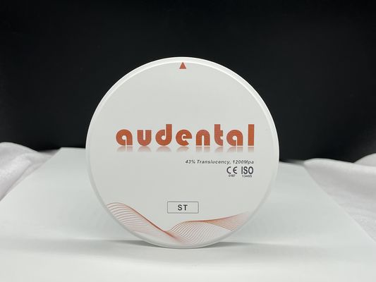 Bloco de Zircônia Branca ST/DST de Alta Resistência 41-43% Translúcida para Restaurações Dentárias