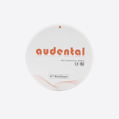 Bloco de zircônio de várias camadas com alta resistência flexural e translucidez para restaurações dentárias de aparência natural
